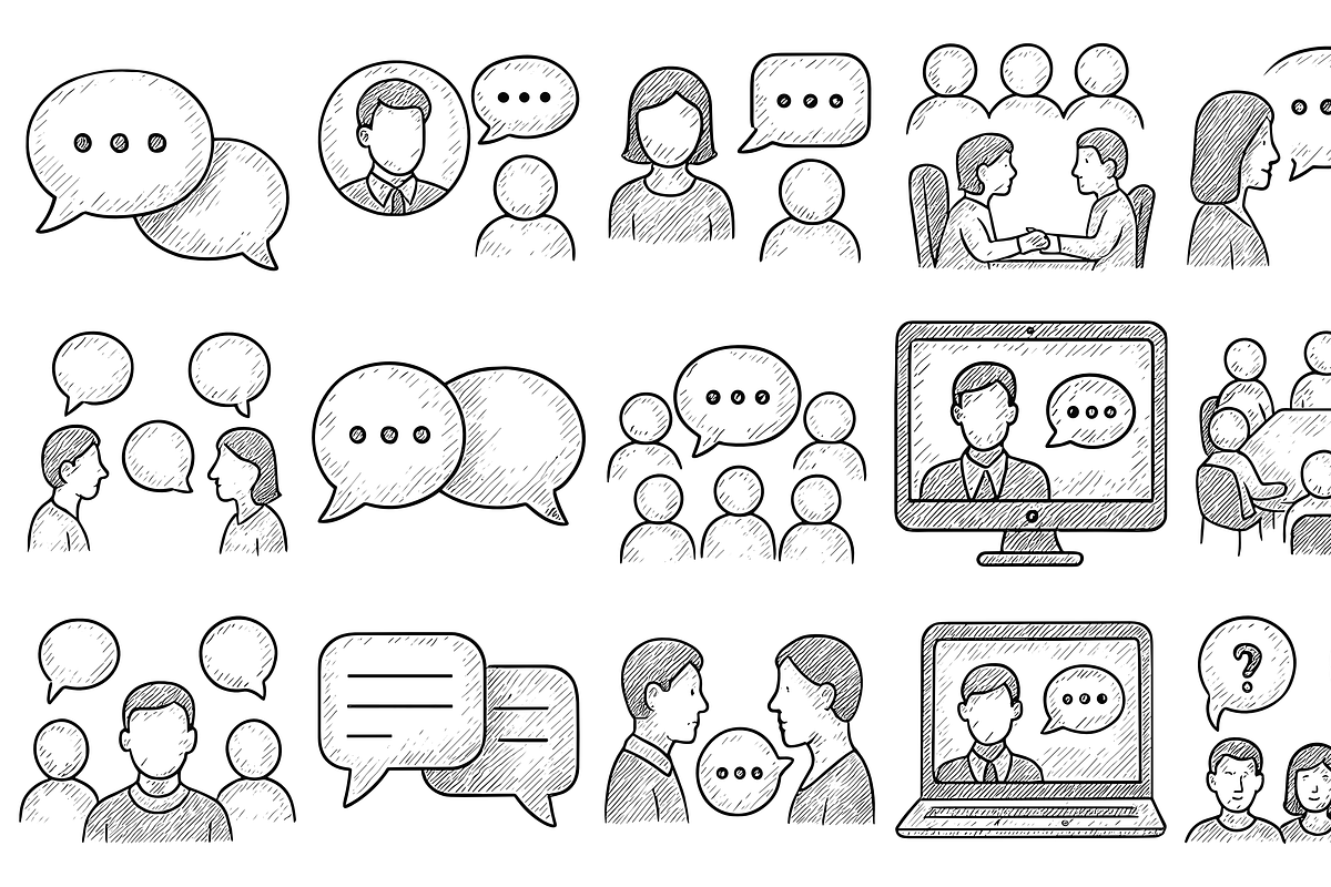 Communication Icon Set, an Object Graphic by nikagraphic (Photo 3 of 3)