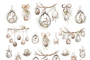 Cute Easter Watercolor Clipart, a Decorative Illustration by LenArt (Thumbnail 4 of 16)