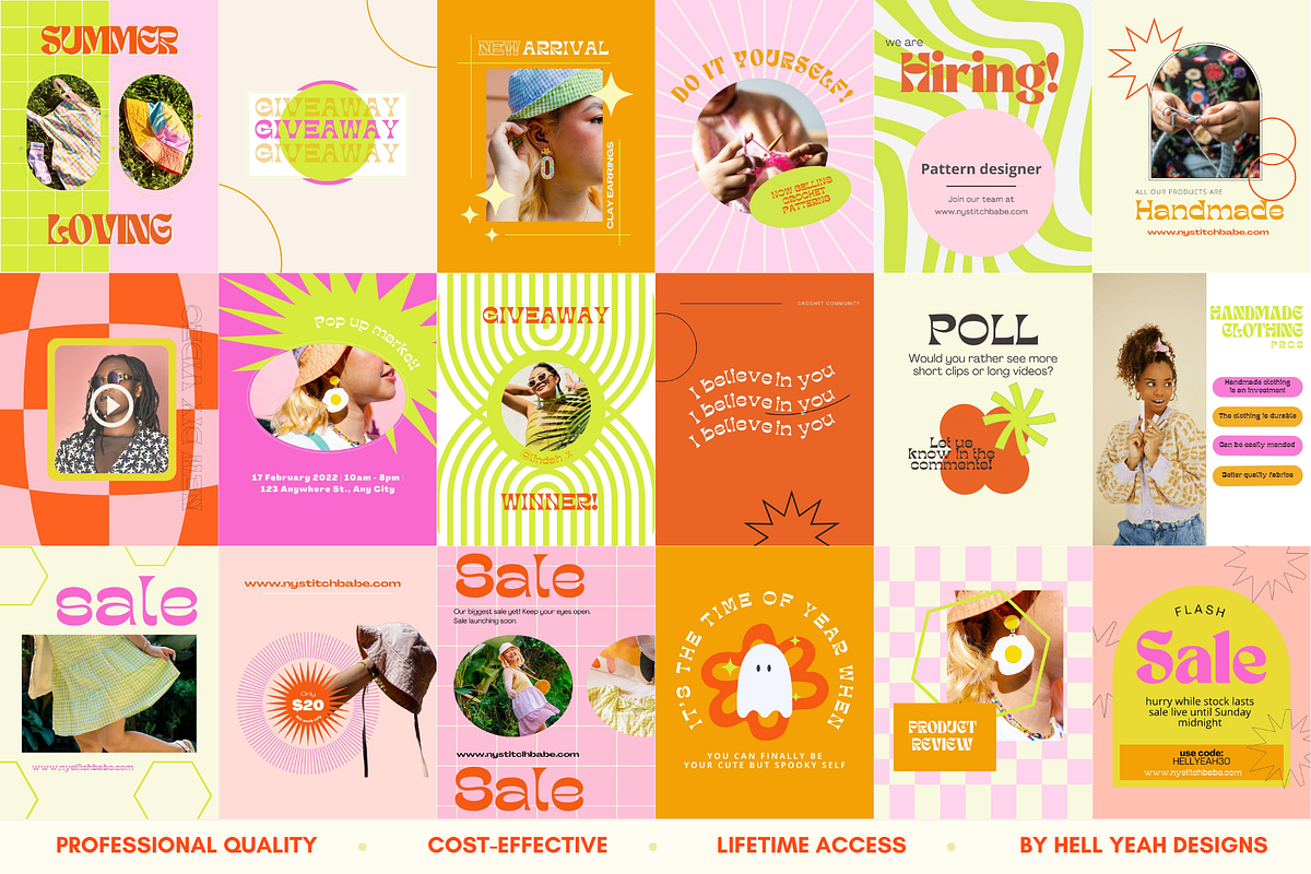 Ultimate Funky Branding Kit, a Branding & Logo Template by Hell Yeah Designs (Photo 12 of 13)
