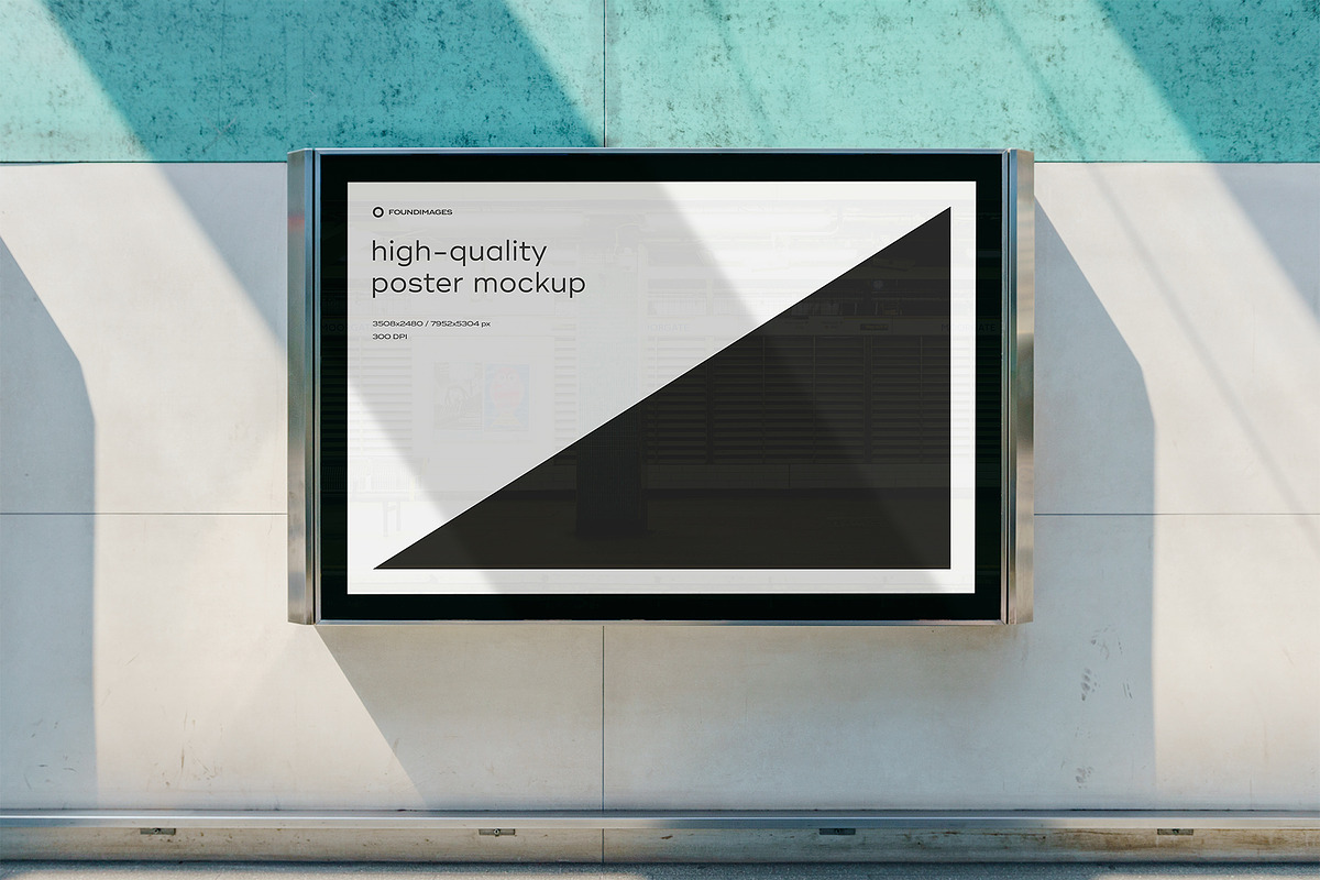 Subway Poster Mockup Bundle Metro, an Advertising Mockup by FoundImages (Photo 35 of 61)