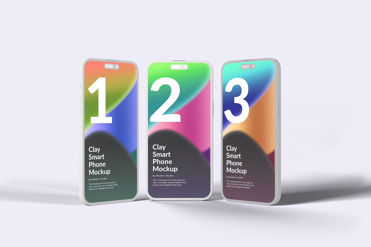 Clay iPhone 14 Pro Mockup - 18 Scene, an iPhone Mockup by Modern Studio (Photo 22 of 22)