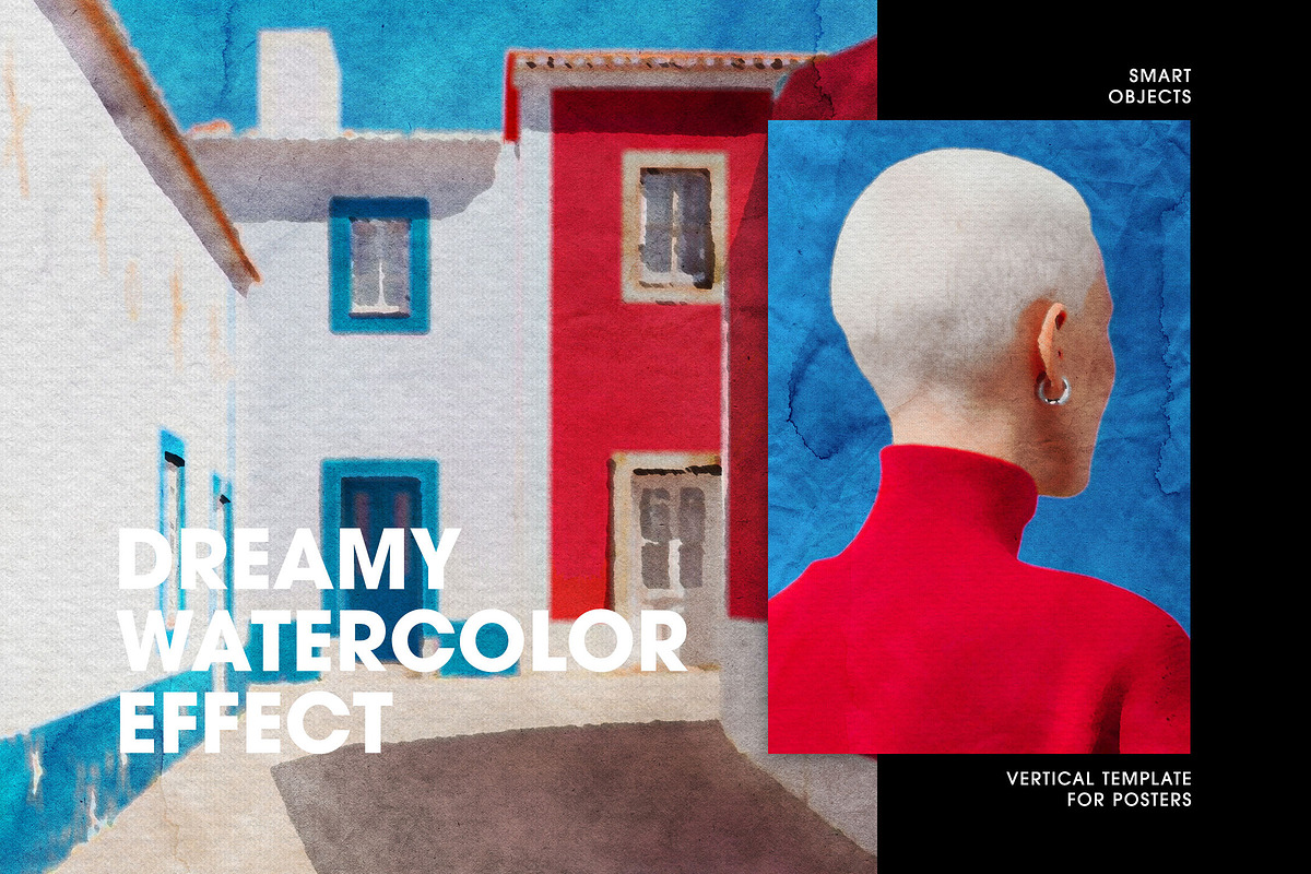 Dreamy Watercolor Art Photo Effect, a Layer Style Add-On by Design Squad (Photo 1 of 3)