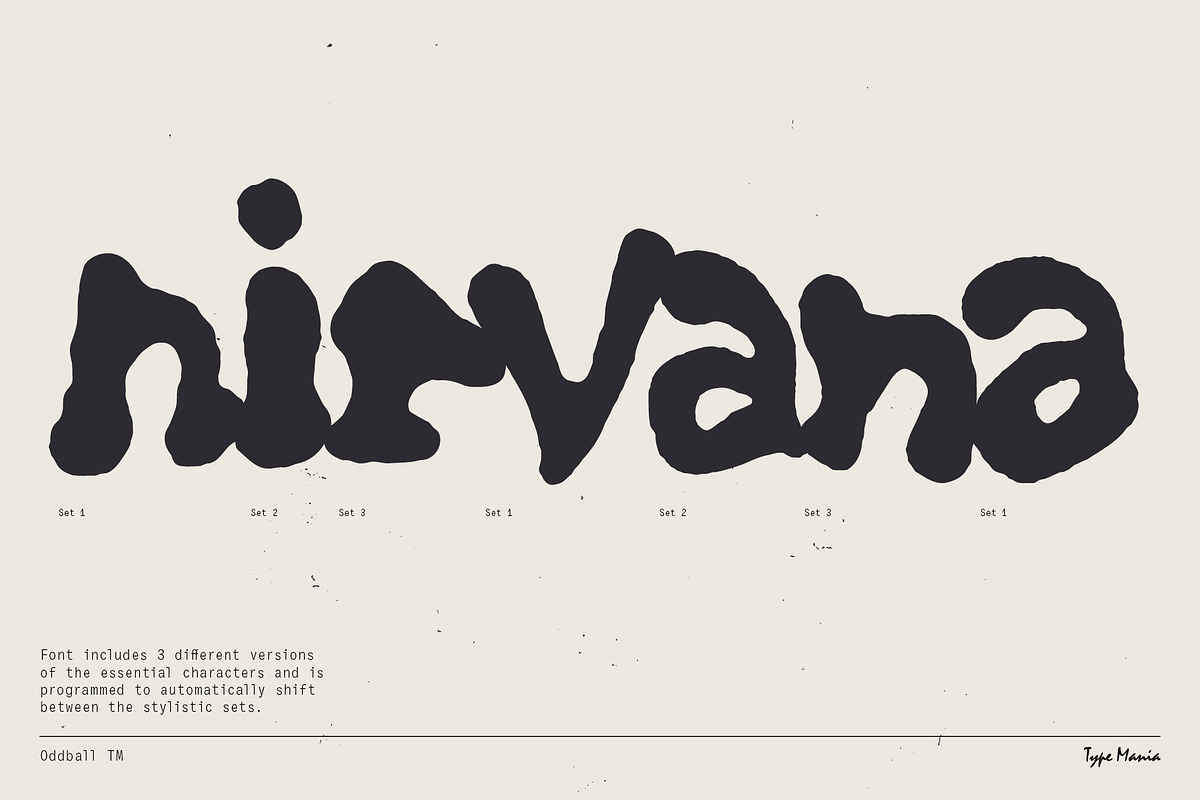 Oddball TM – 90s Vibes Hard, a Handwritten Font by Type Mania (Photo 4 of 12)