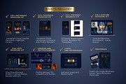 1000 Branding Kit Blue Gold, a Branding & Logo Template by CopertiniStudio (Thumbnail 3 of 9)