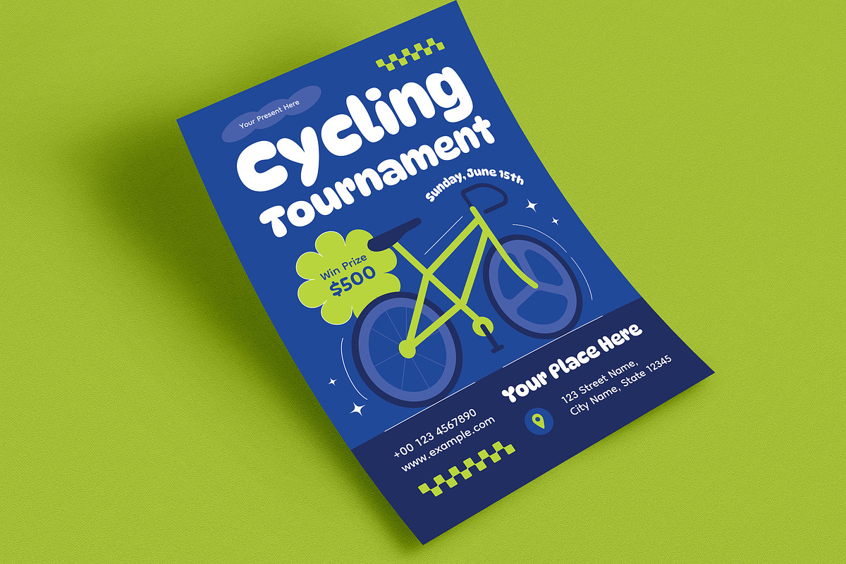 Cycling Tournament Event Flyer, a Flyer Template by Guuver (Photo 3 of 3)