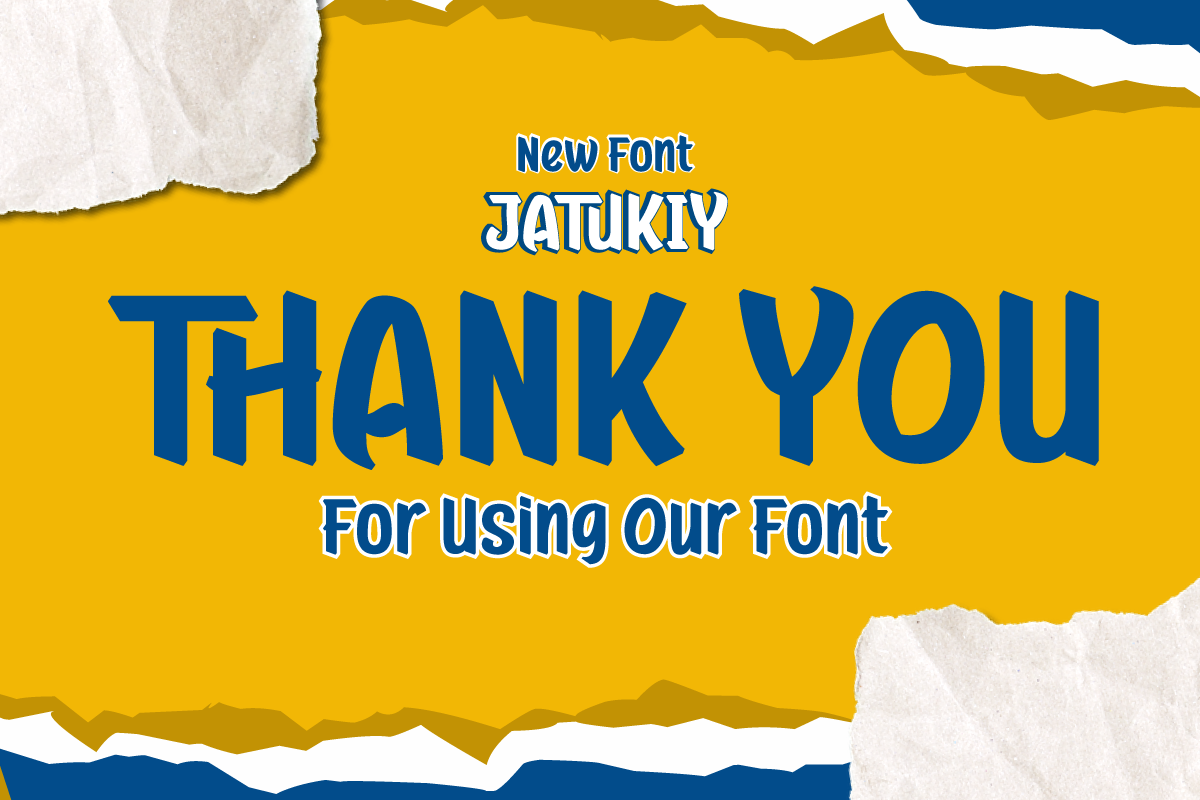 Jatukiy | Playful Font Display, a Sans Serif Font by twinstd (Photo 11 of 11)