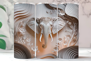 3D Indian Elephant Tumbler, an Arts & Entertainment Photo by LamanAzalea