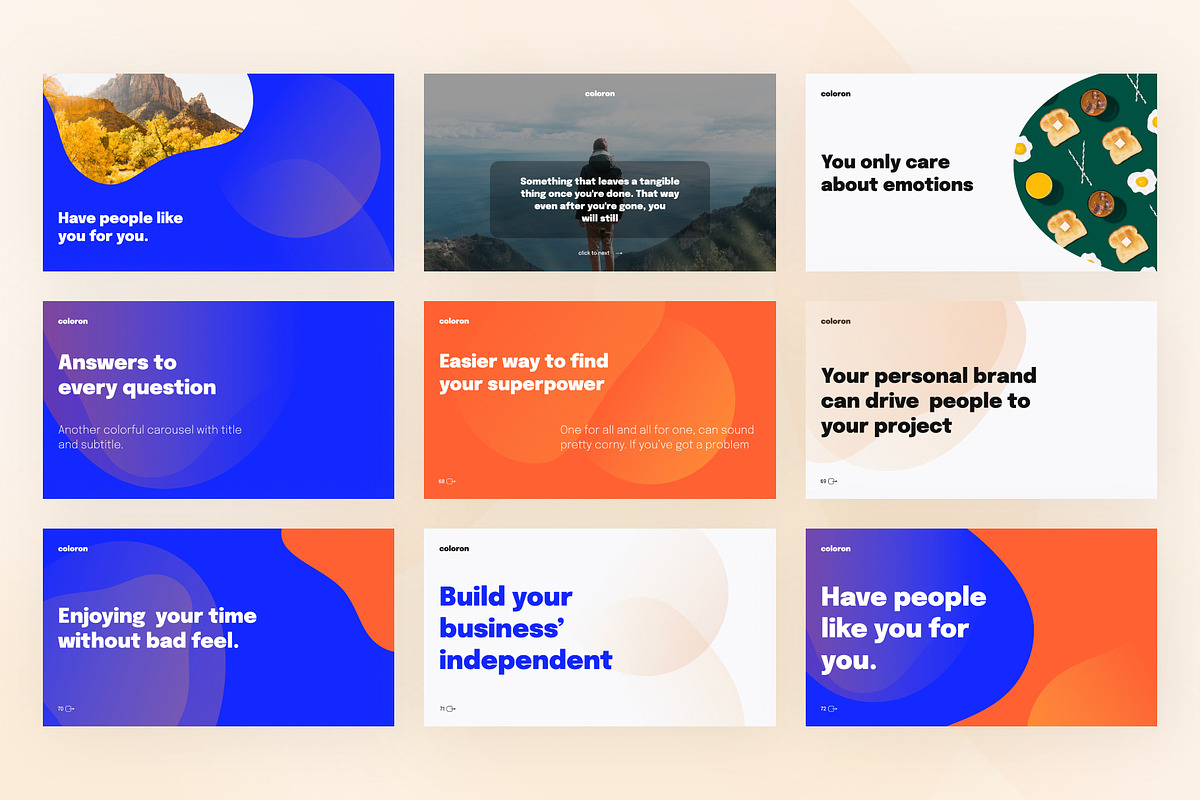 Coloron Creative PowerPoint Template, a Presentation Template by Vladislav Muslakov (Photo 14 of 16)