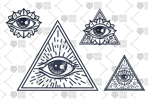 All Seeing Eye In Triangle