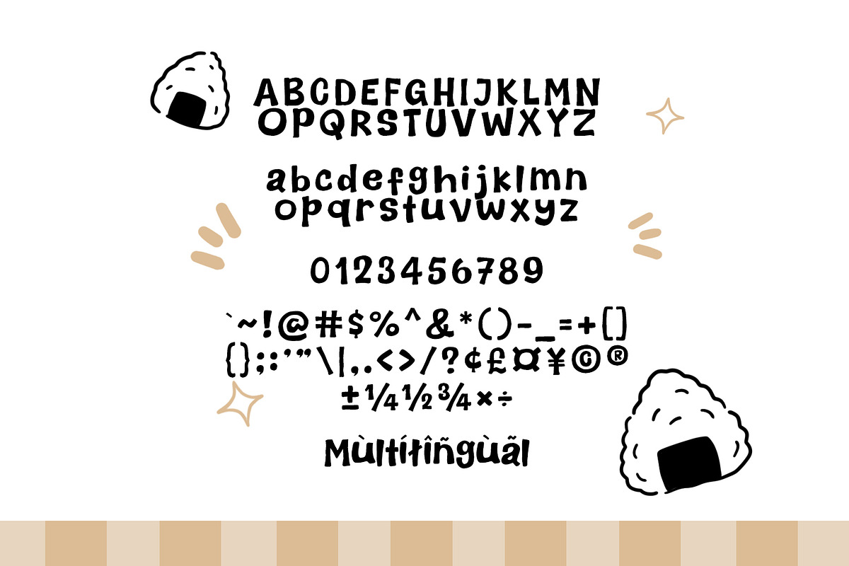 Onigiri Squishy - A Fun & Cozy Font, a Sans Serif Font by khurasan (Photo 6 of 6)