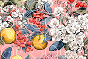 CHINOISERIE FRUITS Seamless Patterns, a Texture Illustration by RefinedFantasyStudio (Thumbnail 7 of 9)