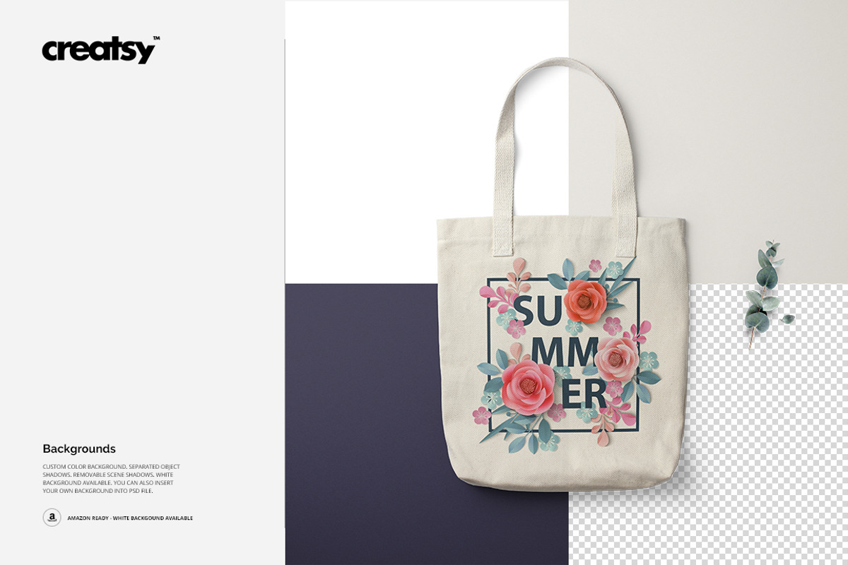 Los Angeles Apparel Tote Bag Mockup, a Merchandise Mockup by creatsy5 (Photo 10 of 11)