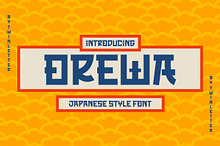 OREWA - Japanese style font