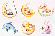 Sleeping Baby Animal, Sweet Dreams, an Illustration by CreationArt (Thumbnail 8 of 9)