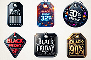 Black Friday Price Tags PNG Bundle, an Illustration by RobertsArt (Thumbnail 7 of 7)