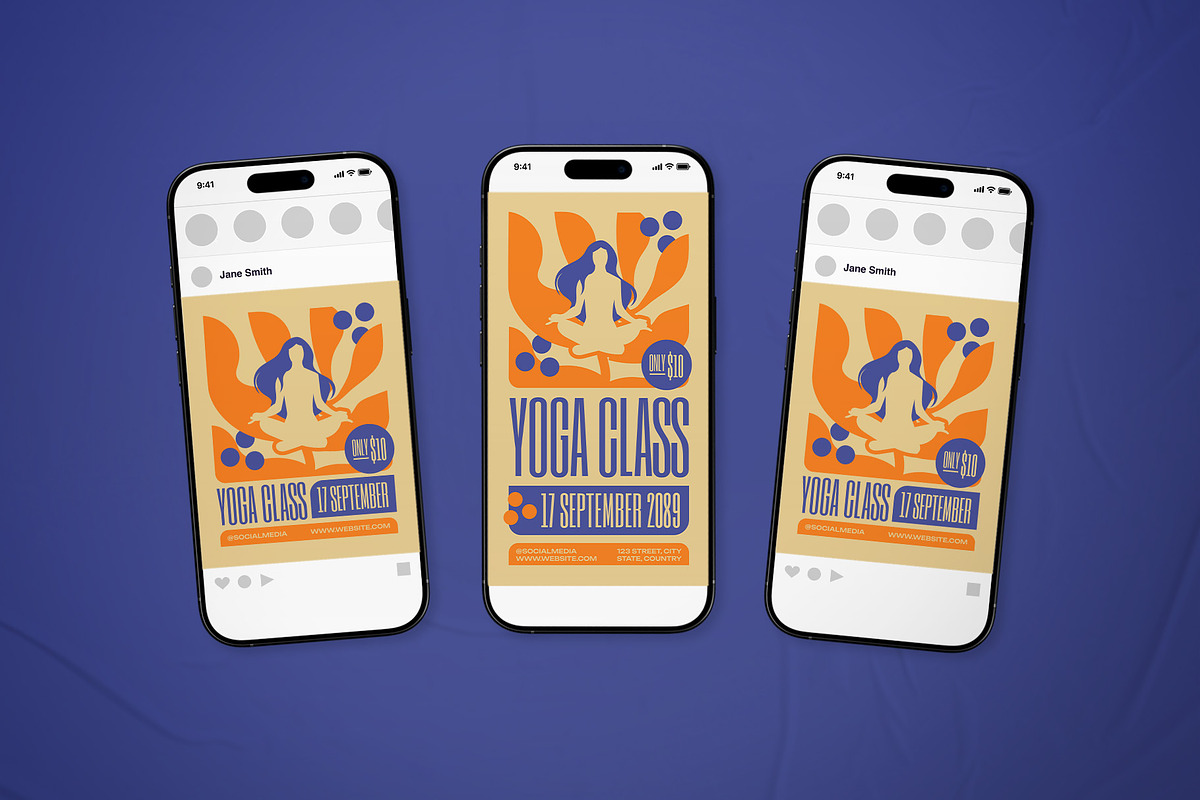 Yoga Class Promotion Flyer Set, a Flyer Template by The Good Store (Photo 3 of 3)