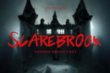 Scarebrook - Horror Brush Font