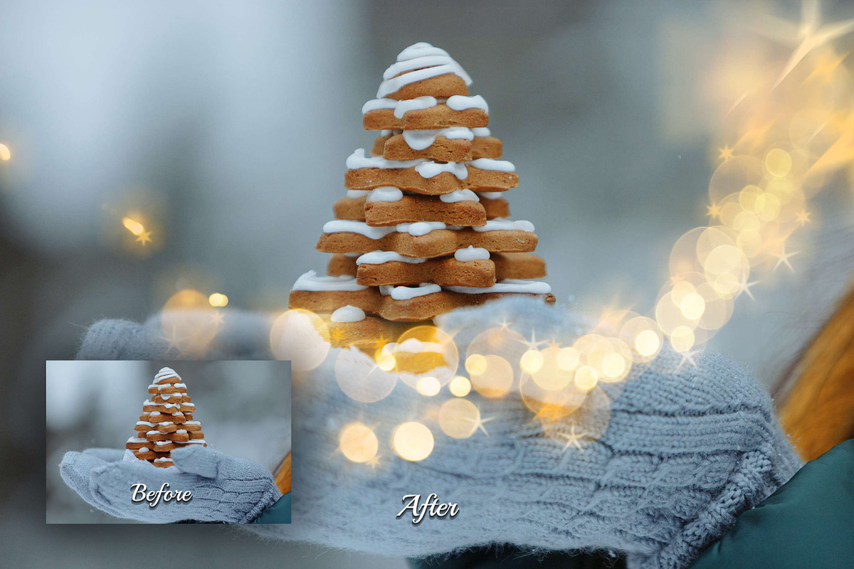 50 Christmas Star Light Overlays, a Texture Graphic by 3Motional (Photo 4 of 16)