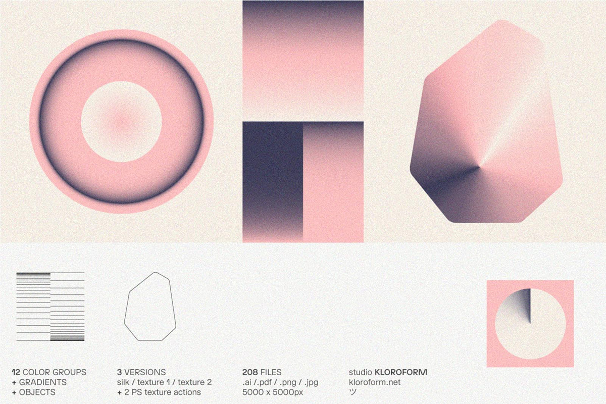 Gradients + Objects 3, an Object Graphic by kloroform (Photo 8 of 14)