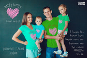 Happy Family T-Shirt Mock-Up, a Shirt Mockup by Freeman Studio (Thumbnail 1 of 13)