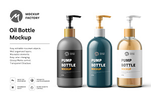 Pump Bottle Mockup