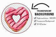 Watercolor Donut Clipart, an Illustration by Libby Wishes (Thumbnail 3 of 7)