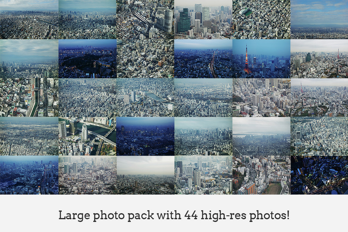Tokyo Aerial Cityscapes Photo Bundle, a Background Graphic by SparkleStock (Photo 2 of 6)
