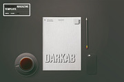 Dark & White Magazine Template, a Magazine Template by Bizz_District_Studio (Thumbnail 1 of 2)