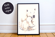 Mother and Baby Polar Bears, an Illustration by Tati Bordiu (Thumbnail 1 of 2)