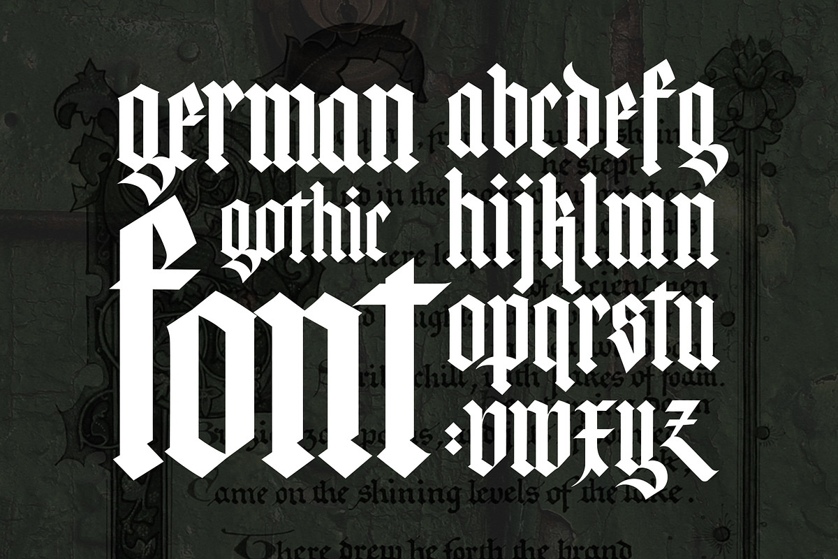 Vector! Gothic alphabet - 02, an Object Graphic by GeekClick (Photo 2 of 5)