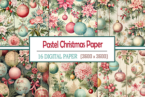 Pastel Christmas Paper