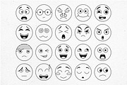 Emoji Faces Line Art, an Emoji Icon by Tekuni (Thumbnail 7 of 9)