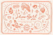 Showgirl Era sparkling party clipart, a Decorative Illustration by Cute Atelier (Thumbnail 1 of 13)