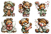 Valentine Teddy Bear Clipart Bundle, an Illustration by Daily.Designs (Thumbnail 6 of 8)