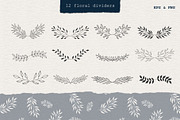 Set of floral frames & wreaths, an Illustration by Anatartan Design (Thumbnail 6 of 10)