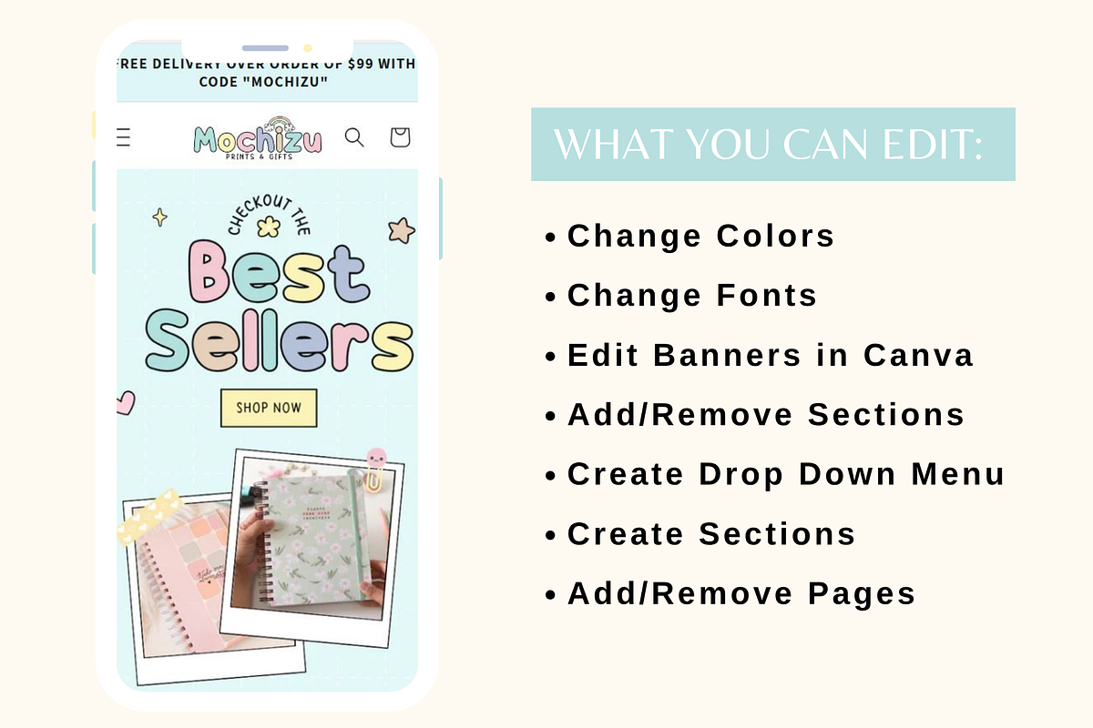 Pastel Shopify Website Template, a Shopify Template by AdvertFox (Photo 7 of 10)