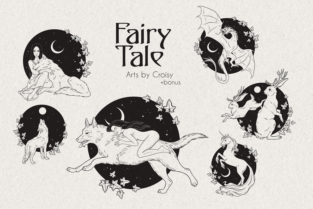Fairy Tale hand drawn vector arts, an Illustration by Croisy (Photo 1 of 7)