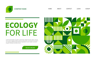 Environment ecology landing page, a Decorative Illustration by Buch&Bee