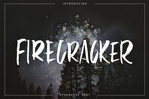 Firecracker - Uppercase Font