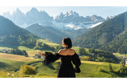 Visit Italy. An attractive young