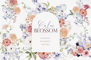 Watercolor Flower - Calm Blossom, a Decorative Illustration by Beigetime