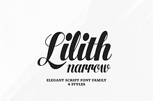 Lilith Script Pro Narrow Font Family
