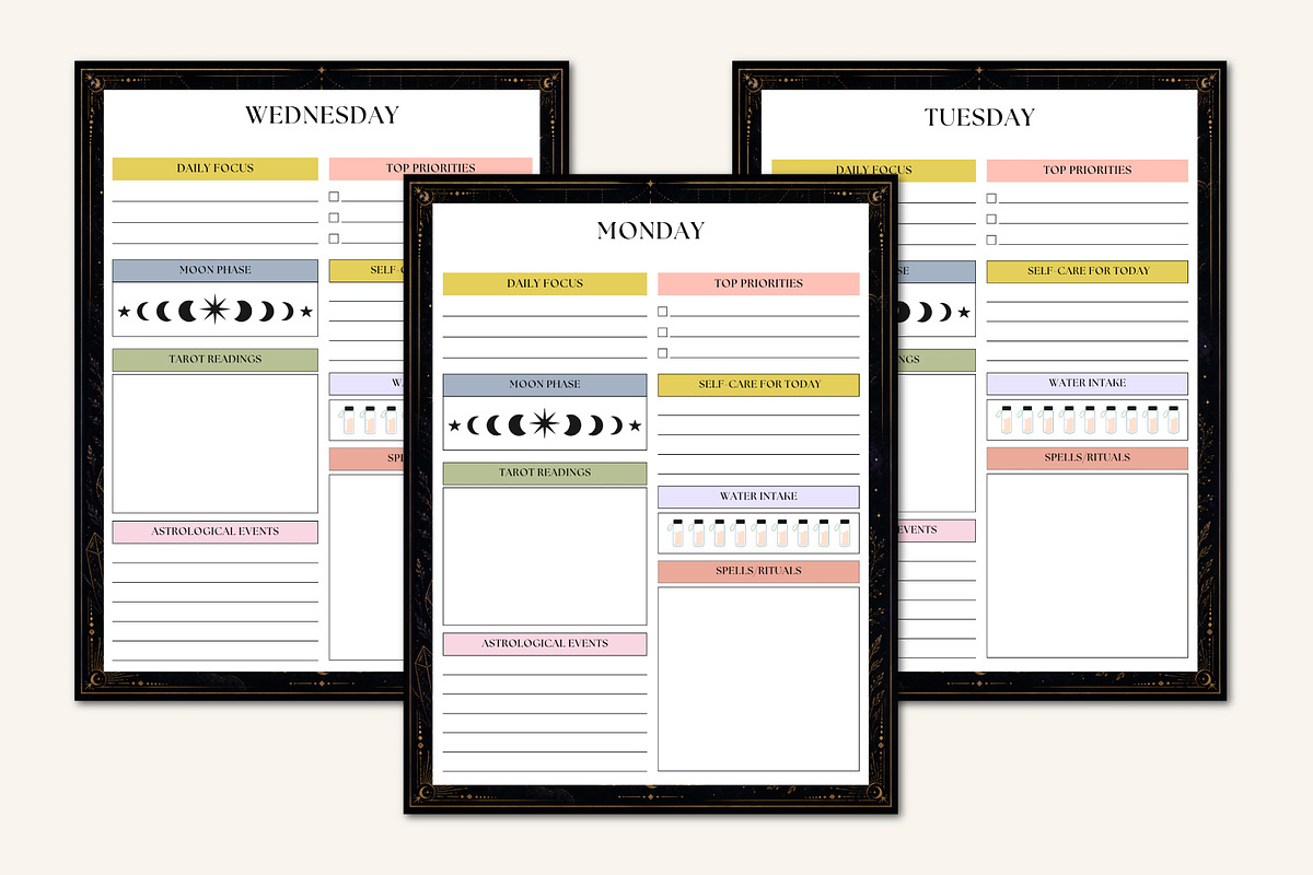 Spiritual Magic Journal, a Stationery Template by Designmela01