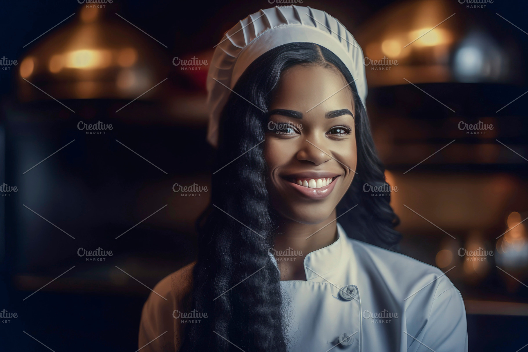 Black woman chef, a Person Photo by huertas19