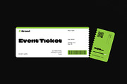 Event Ticket Layout Design Template, a Stationery Template by DesignCrest (Thumbnail 7 of 11)