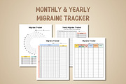 Migraine Journal & Tracker - Canva, a Print Template by Adalin Shop (Thumbnail 3 of 9)