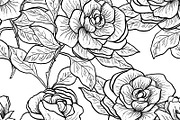 Rose pattern, a Pattern Graphic by Natikka Art (Thumbnail 1 of 2)