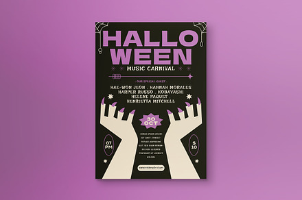 Halloween Music Carnival Flyer