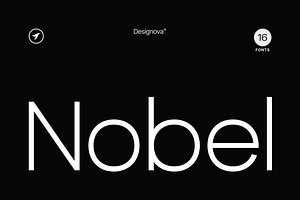 NOBEL UNO - Modern Font Family
