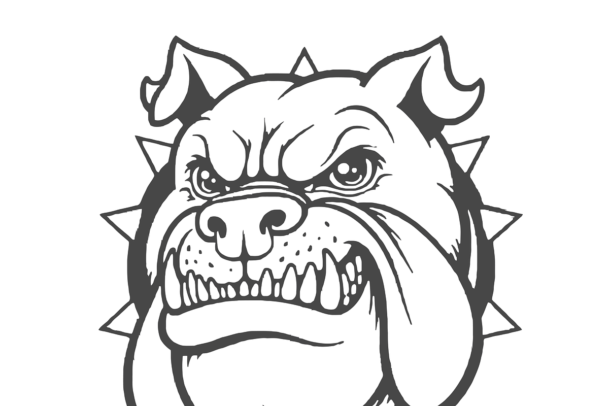 Fierce Bulldog Mascot Design, an Object Illustration by CarWrap design (Photo 3 of 5)